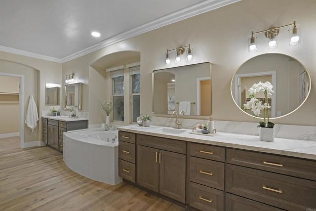 Don't miss the large *2* his and her walk-in closets.