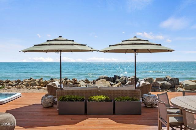 Stunning Oceanfront Home Newly Built in 2018 Basks in the Iconic Seacliff Beach Colony. Thoughtfully Designed to be an Architectural Masterpiece with 3 Beds and 4 Baths and Stretching over 4,466 sq.ft. Overlooking the Pacific Ocean.The Main Level Boasts an Expansive Living Room with a Jerusalem Stone Fireplace, Generous Dining Area and Gourmet Kitchen,  Well Designed Office with Built-ins, Full Bathroom, Laundry and Walk-in Wine Closet. Beautiful Brazilian Hardwood Decks Invite You Out to the Ocean and Features a Refreshing Spa, Shower, Ceiling Patio Heaters and Chef's BBQ,The Second Level with Elevator Opens to the Primary Suite Overlooking the Pacific Ocean with a Spectacular Outdoor Viewing Deck, Private Fitness Room, Two Spacious Guest Suites and Cozy Media Room.This Rare California Treasure comes Complete with a Finished Two-Car Garage, Custom Built Storage and Solar System. Located Just 7 Miles South of Carpinteria and 9 Miles North of Ventura off the 101.This Once-in-a-Lifetime Property Awaits its Most Discerning New Owner.
