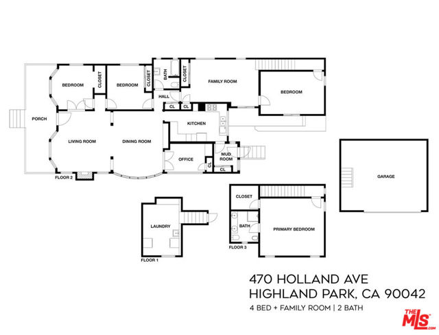470 Holland Avenue, Los Angeles, California 90042, 4 Bedrooms Bedrooms, ,2 BathroomsBathrooms,Single Family Residence,For Sale,Holland,24395431