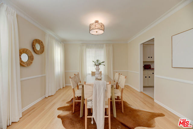 Staged formal dining room