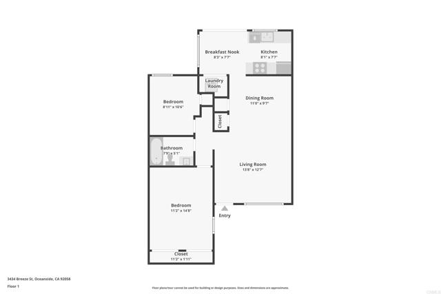 Detail Gallery Image 28 of 28 For 3434 Seabreeze Walk, Oceanside,  CA 92056 - 2 Beds | 1 Baths