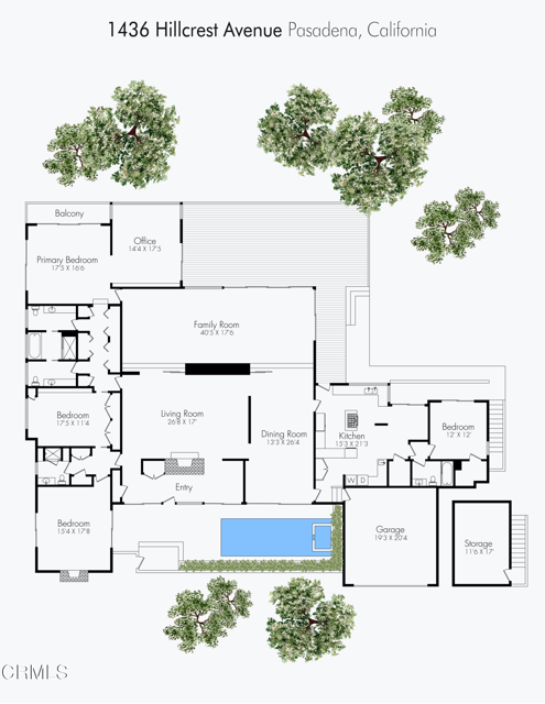 Detail Gallery Image 7 of 7 For 1436 Hillcrest Ave, Pasadena,  CA 91106 - 3 Beds | 3 Baths