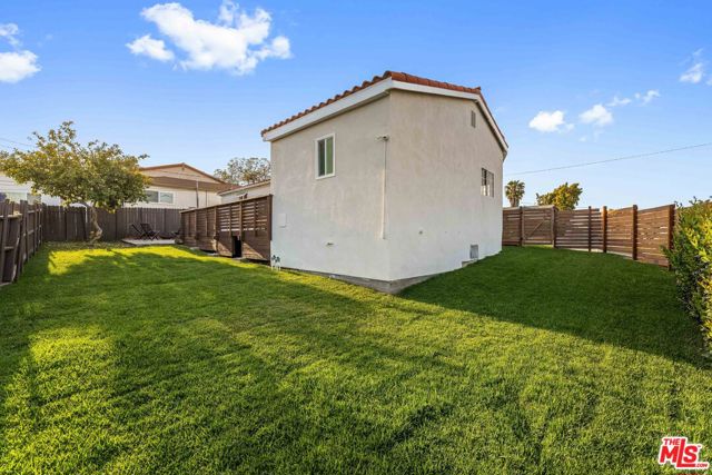 Grassy backyard