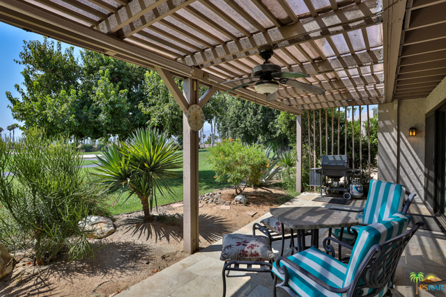 patio facing golf course