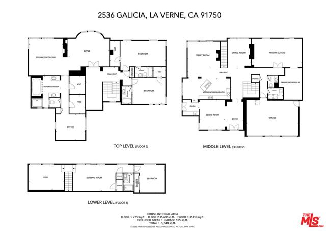 2536 Galicia, La Verne, California 91750, 5 Bedrooms Bedrooms, ,5 BathroomsBathrooms,Single Family Residence,For Sale,Galicia,24397133