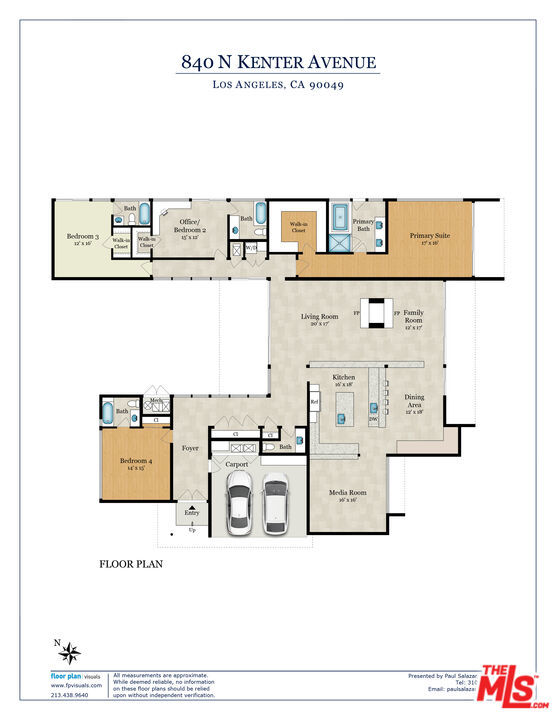 Drew Fenton | 840 N Kenter Avenue Los Angeles CA | MLS: 7409312
