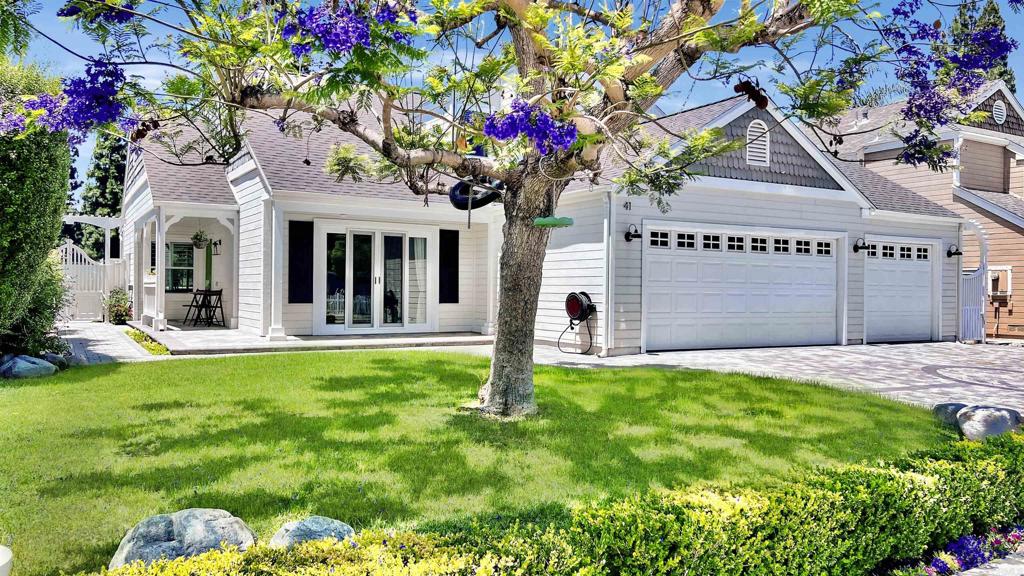 Welcome to this beautiful and stylish home in Southern California of Laguna Niguel. This stunning house features a formal dining room, living room with cathedral ceilings and a kitchen equipped with stainless steel appliances, granite countertops, backsplash and a bay window with a view of the pool. The house has beautiful hardwood floors throughout. The upstairs primary bedroom has custom built-in dressers and vanity, whirlpool tub with white marble floor. All 3 bathrooms have been remodeled. The spectacular backyard features a heated pool with waterfalls, in-ground spa, large fireplace and amazing kitchen with 48” BBQ, farm sink, large marble counter and 2 under-counter refrigerators. The 3-car garage with epoxy floors is lined with built-in cabinets for plenty of storage with one of the sections walled off for your private office or art studio. Above the garage is a large storage area with flooring accessed by staircase. The driveway and sidewalk have been updated with decorative pavers with a front porch for lounging. French sliders have replaced the front window for indoor/outdoor living. The home has a NEW ROOF with PAID OFF SOLAR! All the pipes are upgraded with epoxy coating. The home also includes a whole house water softening system.  The neighborhood has its own trail system with great views. Close proximity to pristine beaches, 5-star resorts, top rated schools, fine dining and shopping.