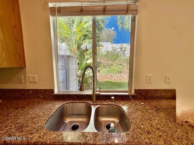 kitchen with granite counters