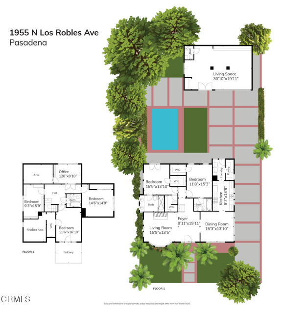 Detail Gallery Image 69 of 69 For 1955 N Los Robles Ave, Pasadena,  CA 91104 - 5 Beds | 3 Baths