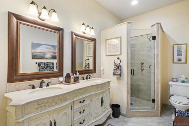 Guest house has a gorgeous master bathroom