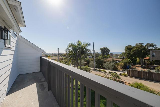 Deck off the primary bedroom