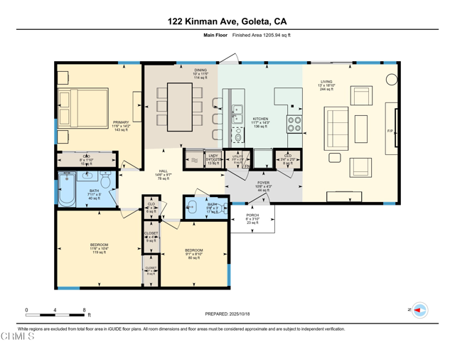 Detail Gallery Image 23 of 24 For 122 Kinman Ave, Goleta,  CA 93117 - 3 Beds | 1/1 Baths