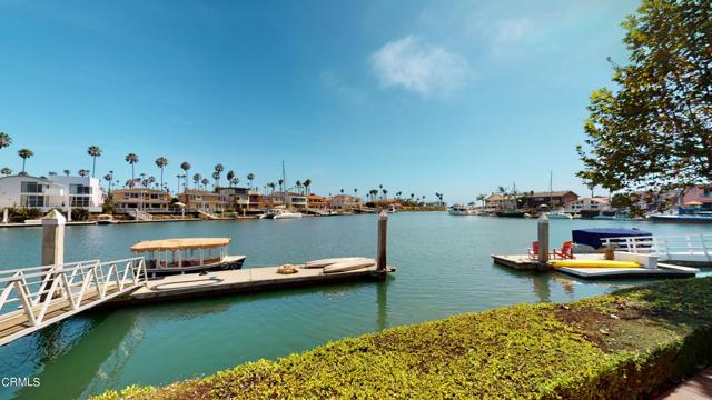 main channel view and boat dock