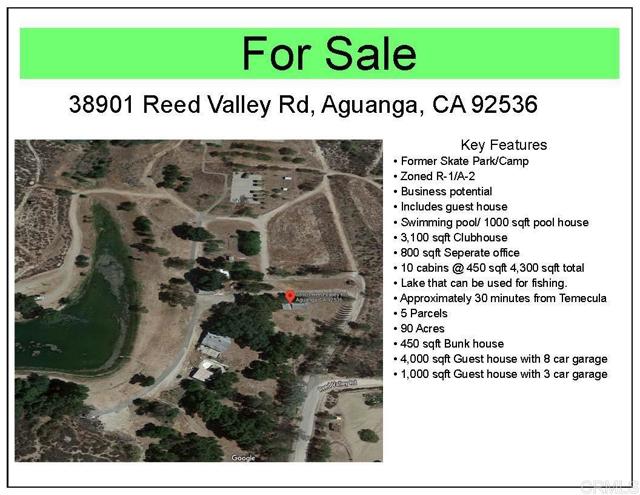 38901 Reed Valley Rd, Aguanga, California 92536, ,Land,For Sale,38901 Reed Valley Rd,CRPTP2400169