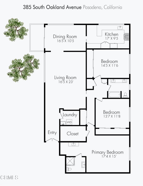 Detail Gallery Image 27 of 27 For 385 S Oakland Ave #205,  Pasadena,  CA 91101 - 3 Beds | 2 Baths