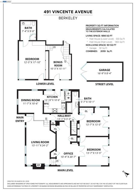 Image 59 of 60 For 491 Vincente Avenue