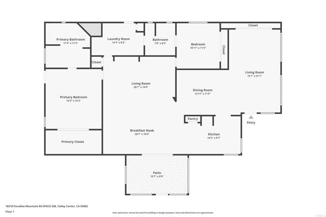 Detail Gallery Image 39 of 39 For 18218 Paradise Mountain Rd #206,  Valley Center,  CA 92082 - 2 Beds | 2 Baths