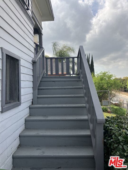 Stairway to porch