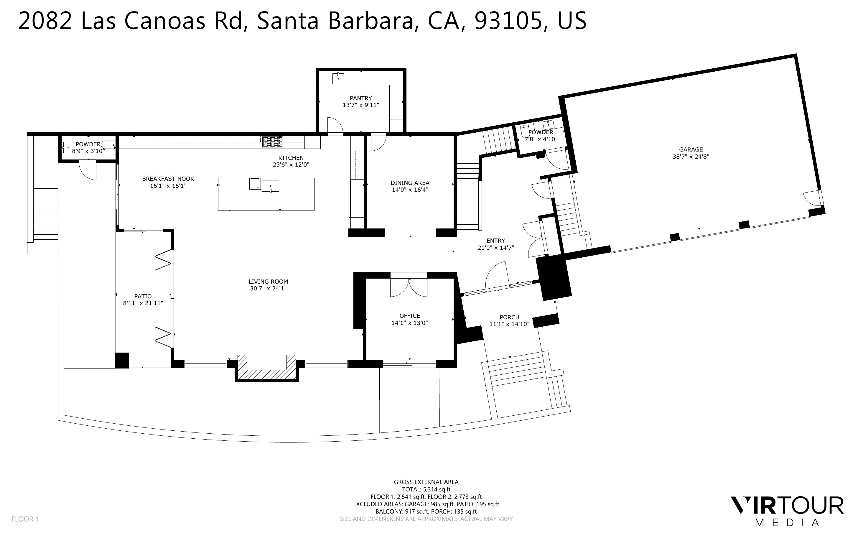 2082 Las Canoas Road, Santa Barbara, California 93105, 4 Bedrooms Bedrooms, ,3 BathroomsBathrooms,Single Family Residence,For Sale,Las Canoas,25485361