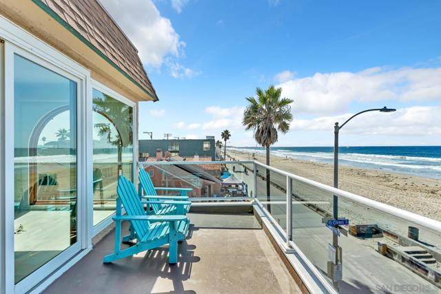 Looking south. Expansive Ocean front deck with panoramic views.