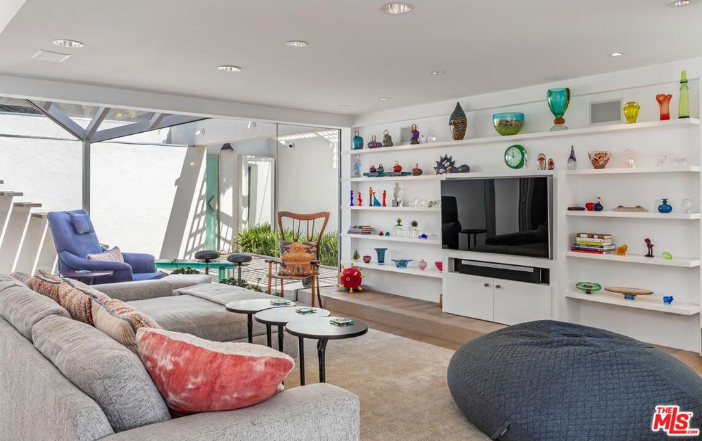 Den/Media room with Patio