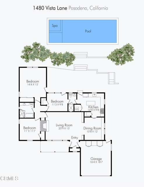 Detail Gallery Image 63 of 63 For 1480 Vista Ln, Pasadena,  CA 91103 - 3 Beds | 2 Baths