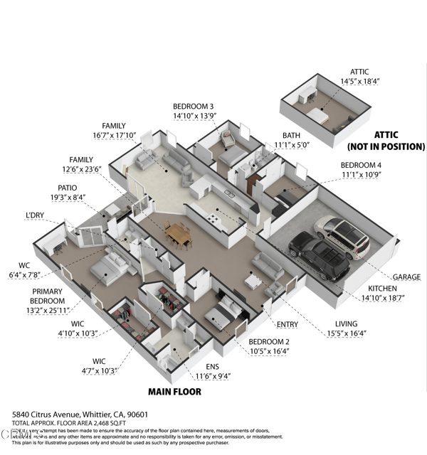 Detail Gallery Image 50 of 50 For 5840 Citrus Ave, Whittier,  CA 90601 - 4 Beds | 2/1 Baths