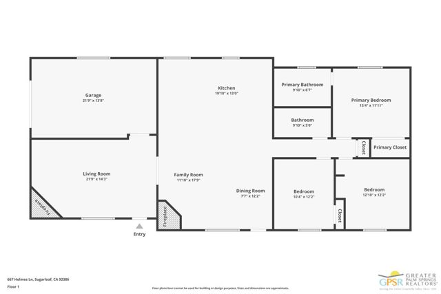 667 Holmes Lane, Sugarloaf, California 92386, 3 Bedrooms Bedrooms, ,1 BathroomBathrooms,Single Family Residence,For Sale,Holmes,24414481