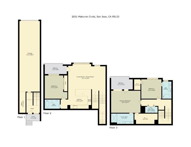 2031 Mahuron Circle, San Jose, California 95133, 3 Bedrooms Bedrooms, ,3 BathroomsBathrooms,Townhouse,For Sale,Mahuron,ML81993971