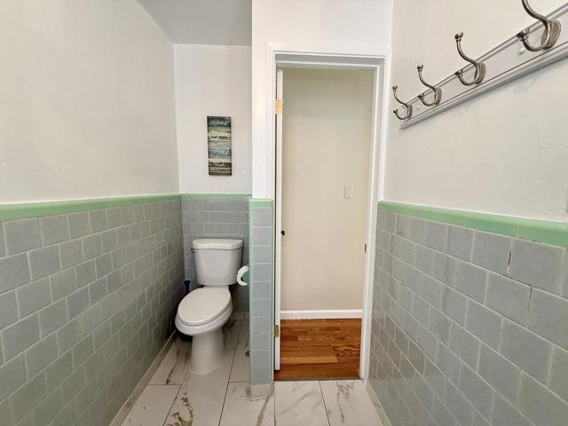 With brand new toilet