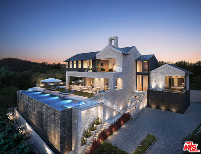 Presenting a masterful work of meticulous construction and thoughtful design in prestigious Bel Air, created by Rob and Josh Glass of Glass Residential Group and expected to be completed by the spring of 2023. 255 Ashdale Avenue is a stunning, contemporary farmhouse with awe-inspiring city and ocean views. The estate sits on an expansive 18,000-square-foot lot and is enveloped by grand hedges for maximum privacy. Amenities include a gorgeous yard with a 70-foot-long infinity-edge pool, multiple indoor/outdoor spaces for endless al-fresco living, expansive 12-foot ceilings, lavish primary suite with dual baths and closets, well-appointed guest suites, glass-cabin elevator, movie theatre, gym, office, lower-level game/entertaining lounge space, rooftop deck offering spectacular panoramic vistas, two laundry rooms, ample covered and uncovered parking, and much more.