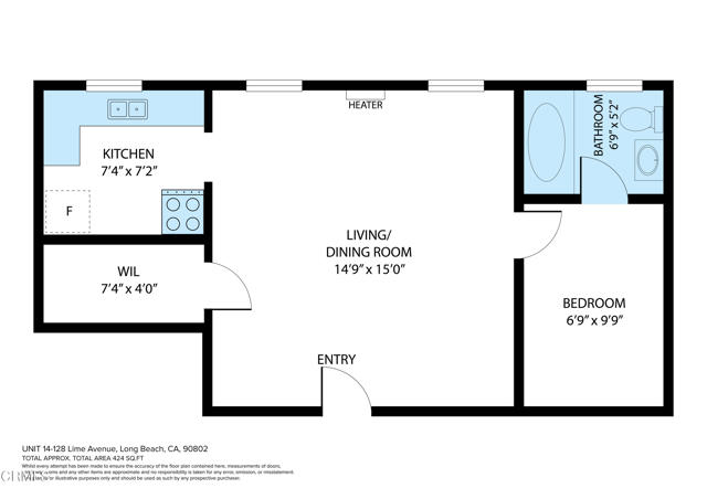 Detail Gallery Image 28 of 31 For 128 Lime Ave #14,  Long Beach,  CA 90802 - 1 Beds | 1 Baths