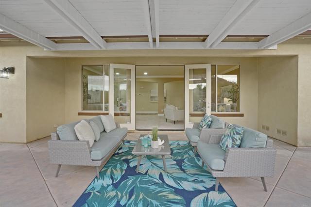 View towards the house from patio