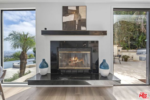 Fireplace in living room