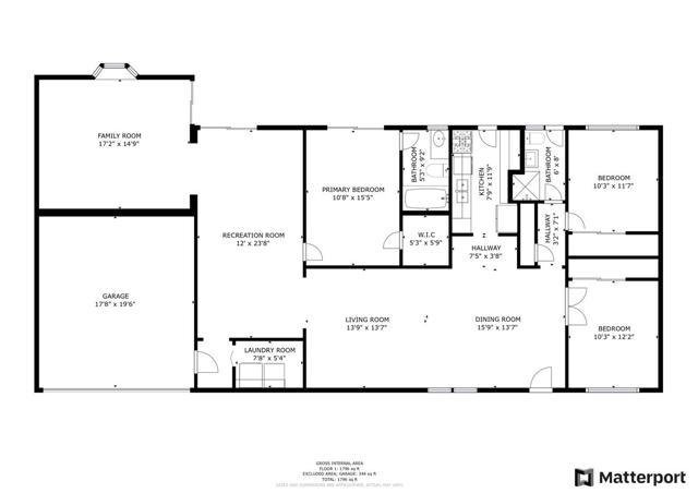 01-2D Schematic Floor Plan 2097 N Berne