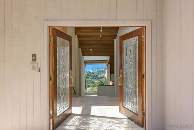 Ocean views flowing from the front entry to the back of the home.