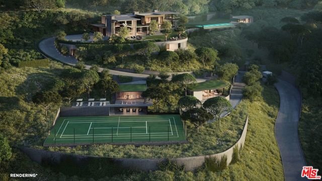 A modern concept by Architect William Hefner, 788 Tortuoso Way is a majestic 3-acre site surrounded by homes in excess of $150M in the heart of Bel Air's prime estate section.  A proposed compound of 17,000 or 23,000 sqft.  Long private driveway, accessed from directly across from famed Hotel Bel Air, leading to elevated, private estate above.  Major views from Ocean to Westwood.  Room for tennis court, guest house and acres of grass.  Beyond special in every way.