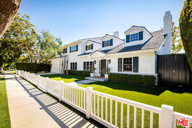 Located on one of the most sought-after streets in the Huntington Palisades, this remodeled 6 bedroom, 6.5 bath Traditional is ideal for the most discriminating homeowner.  All the right rooms in all the right places!  The lower level features a dramatic living room with reclaimed barn wood-beam ceilings and wood burning fireplace, a large formal dining room that comfortably seats 12-14 people, a gourmet center-island kitchen with walk-in pantry, and a family room that opens to a brick patio, bocce court, lounge area and grassy yard that are perfect for entertaining and al fresco dining.  A handsome office, bright bedroom, spacious laundry room, bar area, and 2.5 baths round out the lower level.  A sun-filled stairway leads to a second level that features 5 bedrooms and 4 baths, including a gracious primary suite with fireplace, separate sitting area, and a luxurious primary bath with soaking tub, dual closets and custom-painted wood floors.  An upstairs laundry room contributes to the functionality of the spaces, and the attention to detail throughout the second level distinguishes the rooms. The home is finely appointed and includes a kitchen with full-size Viking range, two custom-cabineted SubZero refrigerators, two Miele dishwashers, two microwaves and marble counters throughout.  Additional highlights of the home include new hardwood floors, updated baths with glass shower enclosures, wired speakers, tankless water heater, whole-house water filtration system, and a sophisticated alarm system.  The property is on a quiet street in the Huntington Palisades, conveniently located near the park and village schools, shops and restaurants.  The front yard enjoys approximately 85 feet of frontage and features synthetic grass, a two-car attached garage with direct entry to the home, an electric driveway gate and latching pedestrian gate, and fixed video security cameras. The back yard includes a brick patio with Viking barbeque, outdoor fireplace, and wired speakers.  The lounge area features a natural gas fire pit, fountain, bar and seating area overlooking a well-designed bocce court.  The side yards offer simple access around the home and feature built-in lighted storage cabinets to tuck things away. 737 Chapala presents a rare opportunity to secure an immaculate, functional and elegant home in a wonderful Huntington Palisades location.