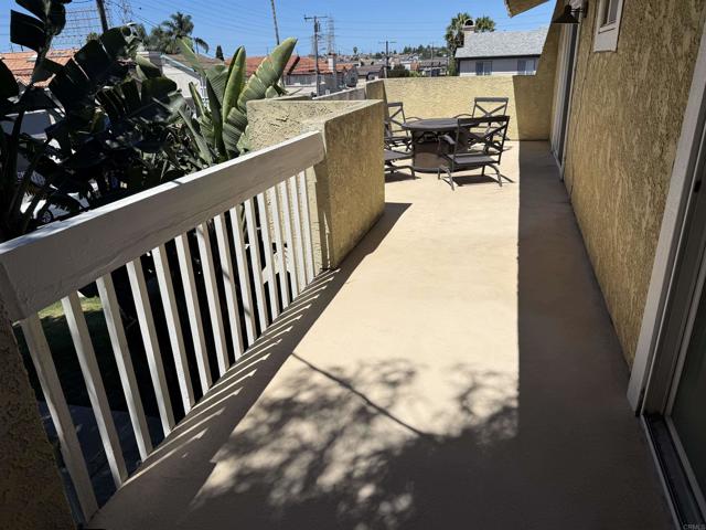 huge balcony