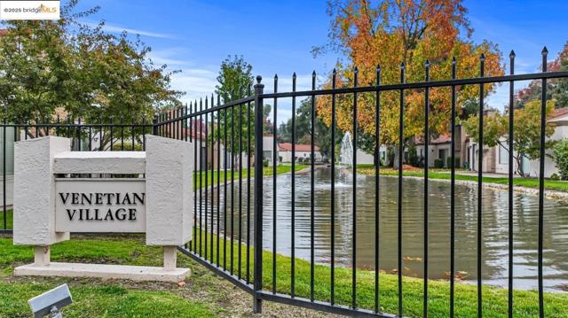 Gate with a water view