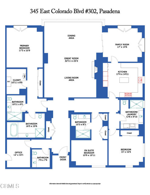 Detail Gallery Image 73 of 74 For 345 E Colorado Bld #302,  Pasadena,  CA 91101 - 3 Beds | 4/1 Baths