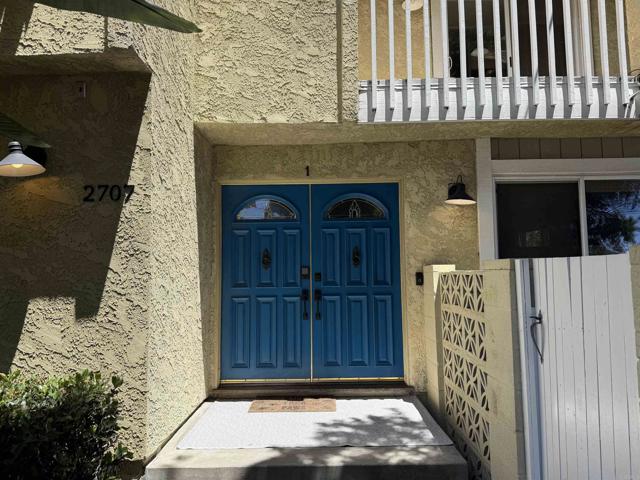 private entrance and balcony by second bedroom