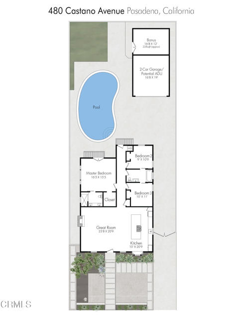 Detail Gallery Image 27 of 27 For 480 Castano Ave, Pasadena,  CA 91107 - 3 Beds | 2 Baths