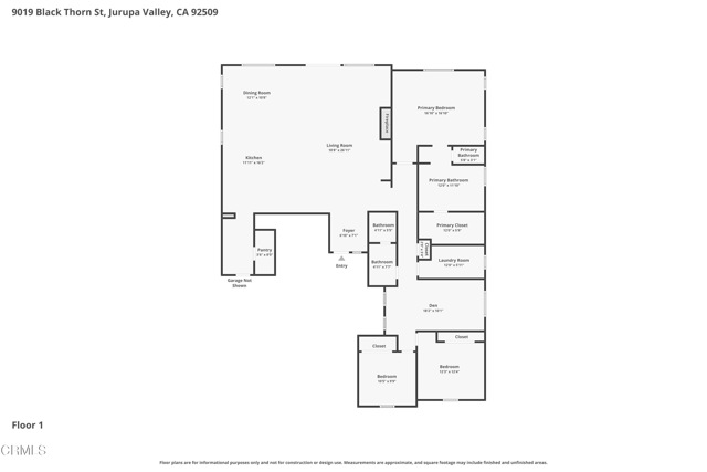 Detail Gallery Image 25 of 25 For 9019 Black Thorn St, Jurupa Valley,  CA 92509 - 3 Beds | 2 Baths