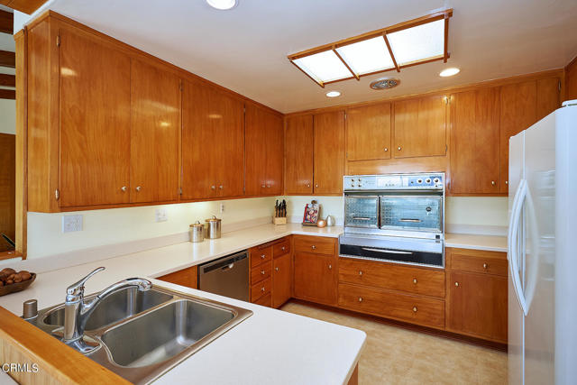 Kitchen with skylight