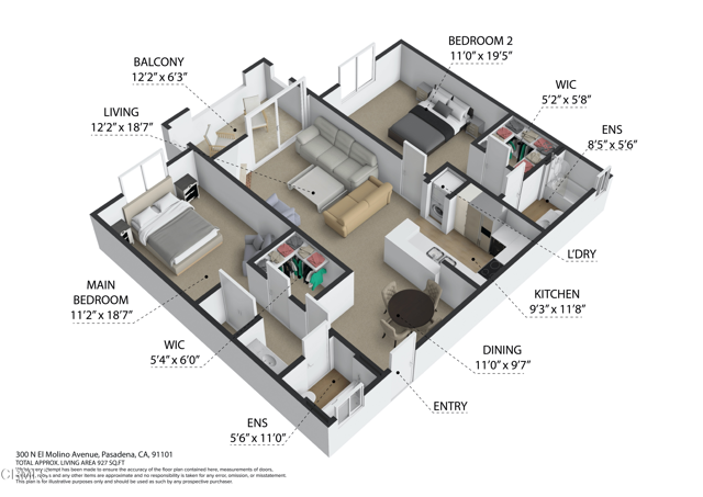 Detail Gallery Image 49 of 51 For 300 N El Molino Ave #319,  Pasadena,  CA 91101 - 2 Beds | 2 Baths