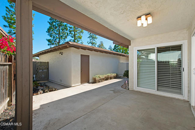 Patio Area and 2 car Garage