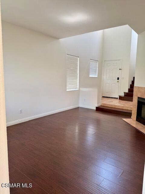 Back of living room to front entry