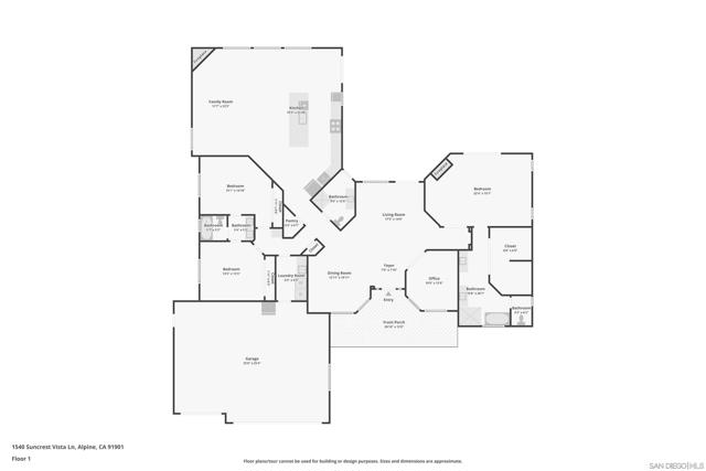 1540 Suncrest Vista Ln, Alpine, California 91901, 4 Bedrooms Bedrooms, ,3 BathroomsBathrooms,Single Family Residence,For Sale,Suncrest Vista Ln,250018952SD