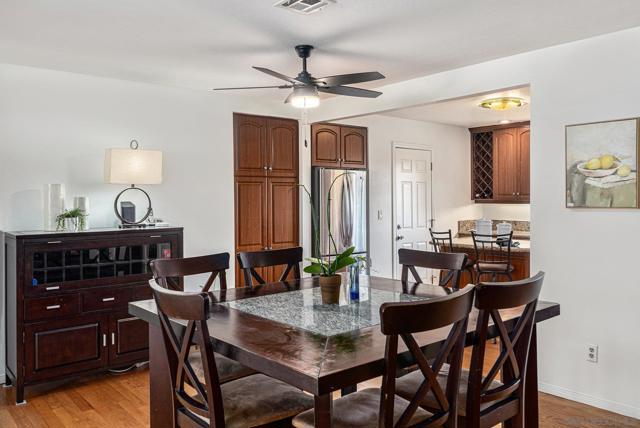 Open-Floor plan from the kitchen/dining/living room